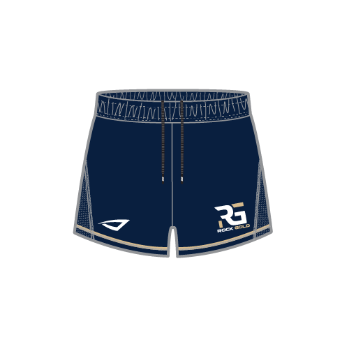 Rock Gold Softball Womens Sublimated Dynasty Short - Navy