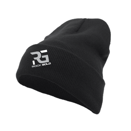 Rock Gold Softball Beanie - Black