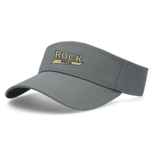 Rock Gold Softball Visor - Grey