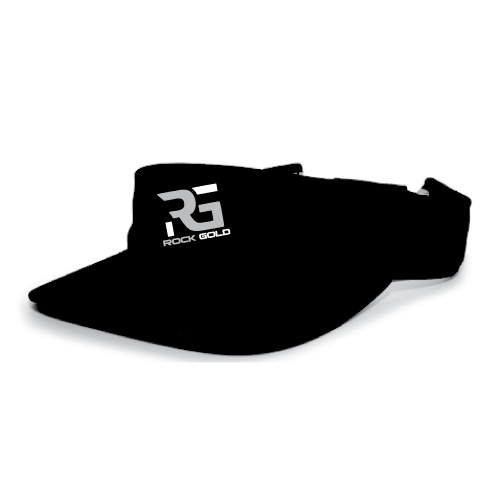 Rock Gold Softball Visor - Black