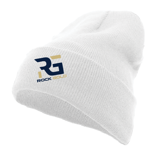 Rock Gold Softball Beanie - White