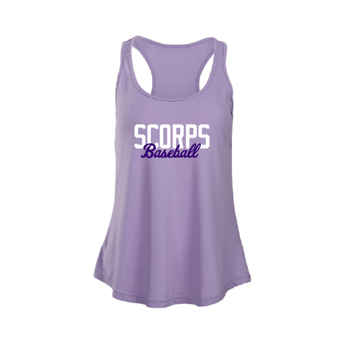 Scorps Womens Tank Top - Purple - Text Logo