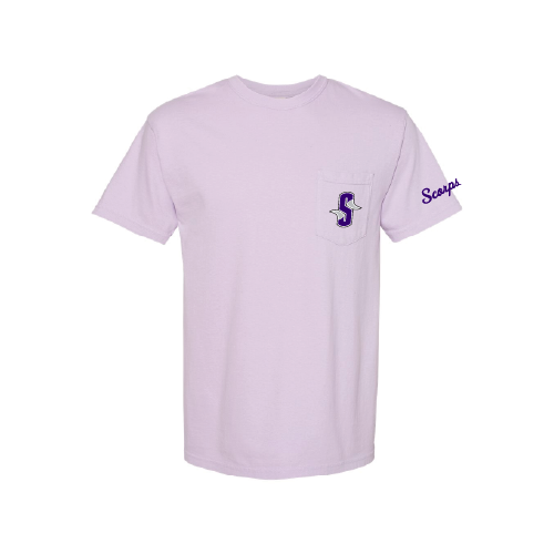 Scorps Mens SS Pocketed Cotton Shirt - Light Purple