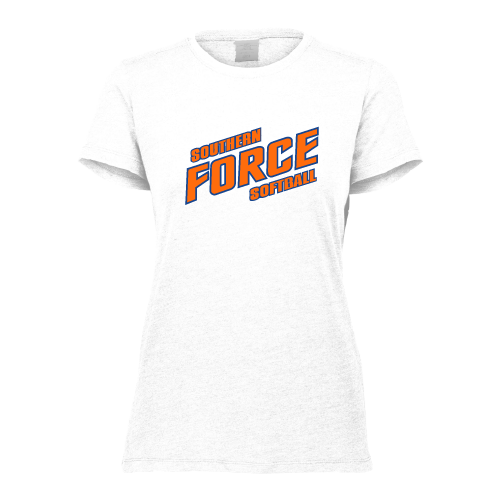 Southern Force Womens SS Tri Blend - White