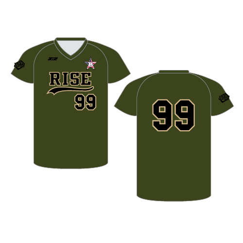 Rise V Neck Jersey - Green/Gold