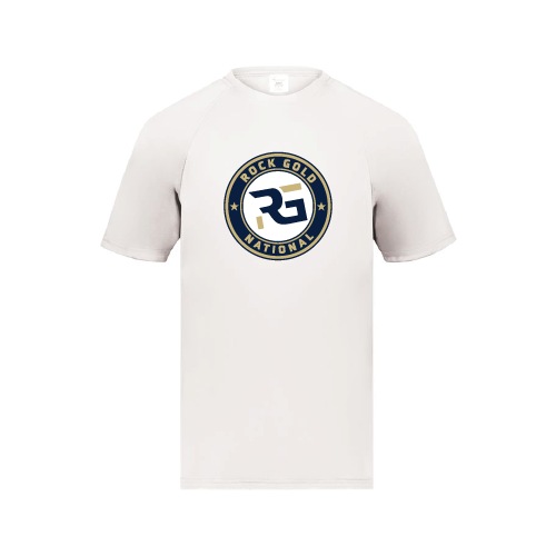 Rock Gold National Mens SS Dri Fit - White