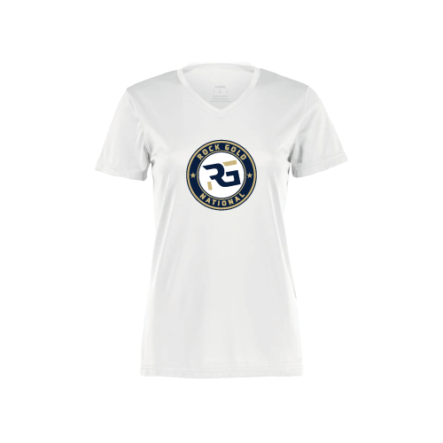 Rock Gold National Womens SS Dri Fit - White