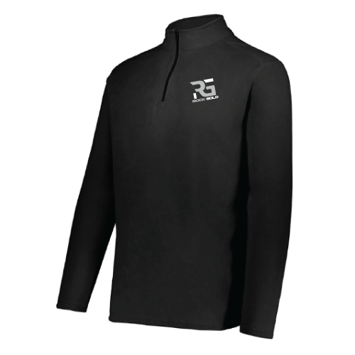 Rock Gold Softball Mens LS 1/4 Zip - Black
