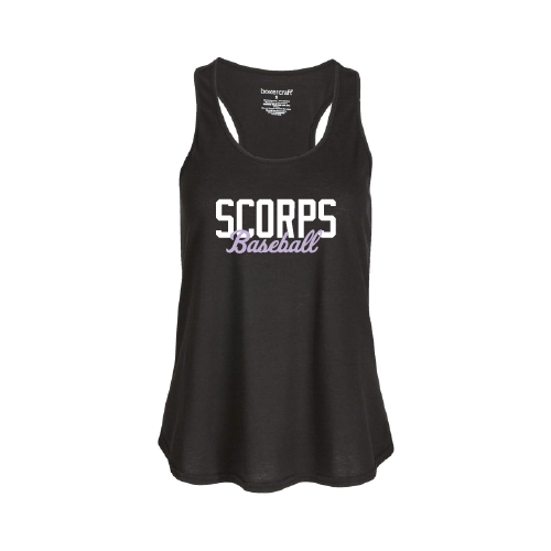 Scorps Womens Tank Top - Black - Text Logo